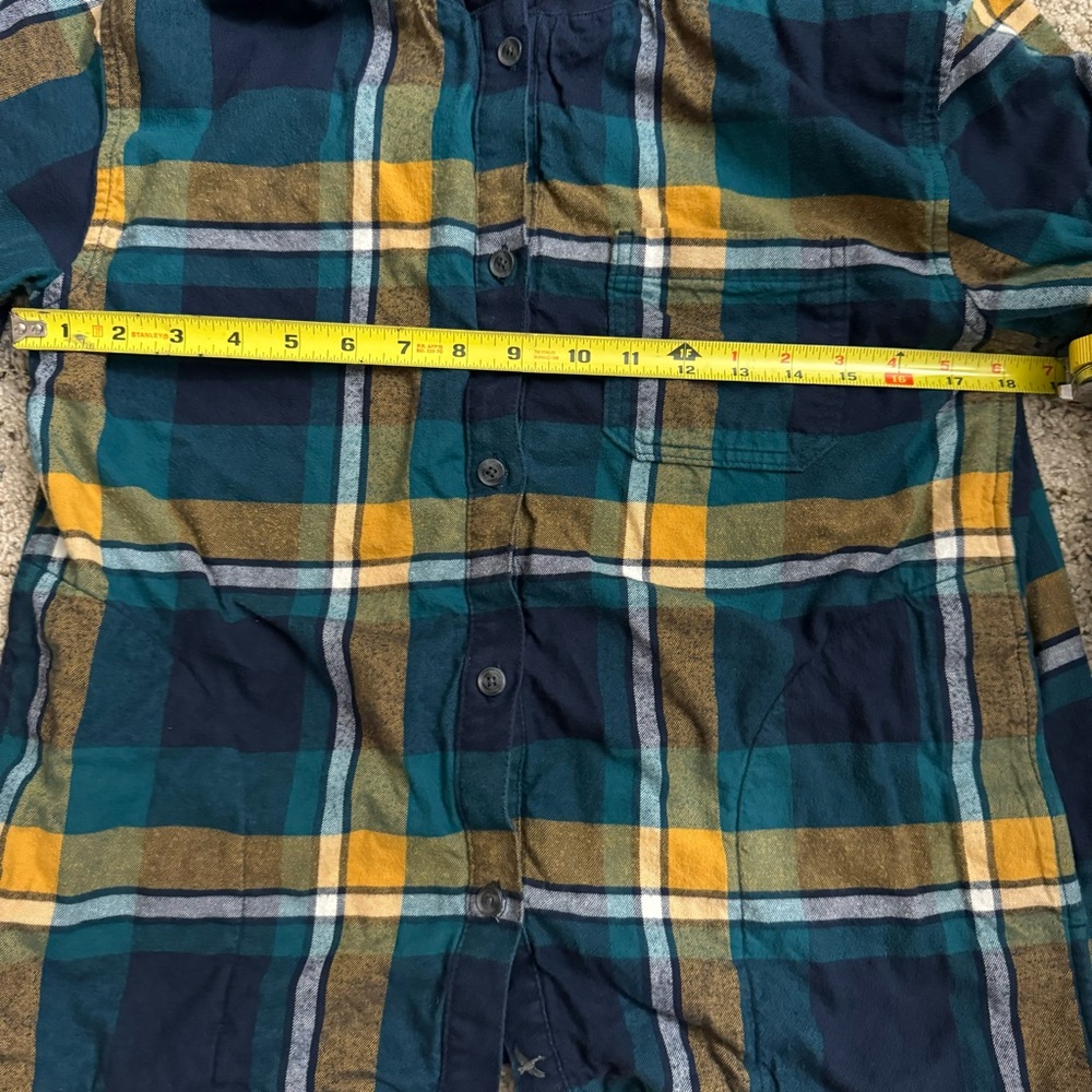 Eddie Bauer Buffalo Check Button Up Hooded Sweatshirt Size Small - Picture 4 of 10